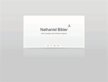 Tablet Screenshot of nathanielbibler.com